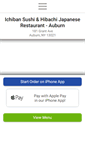 Mobile Screenshot of ichibanauburn.com